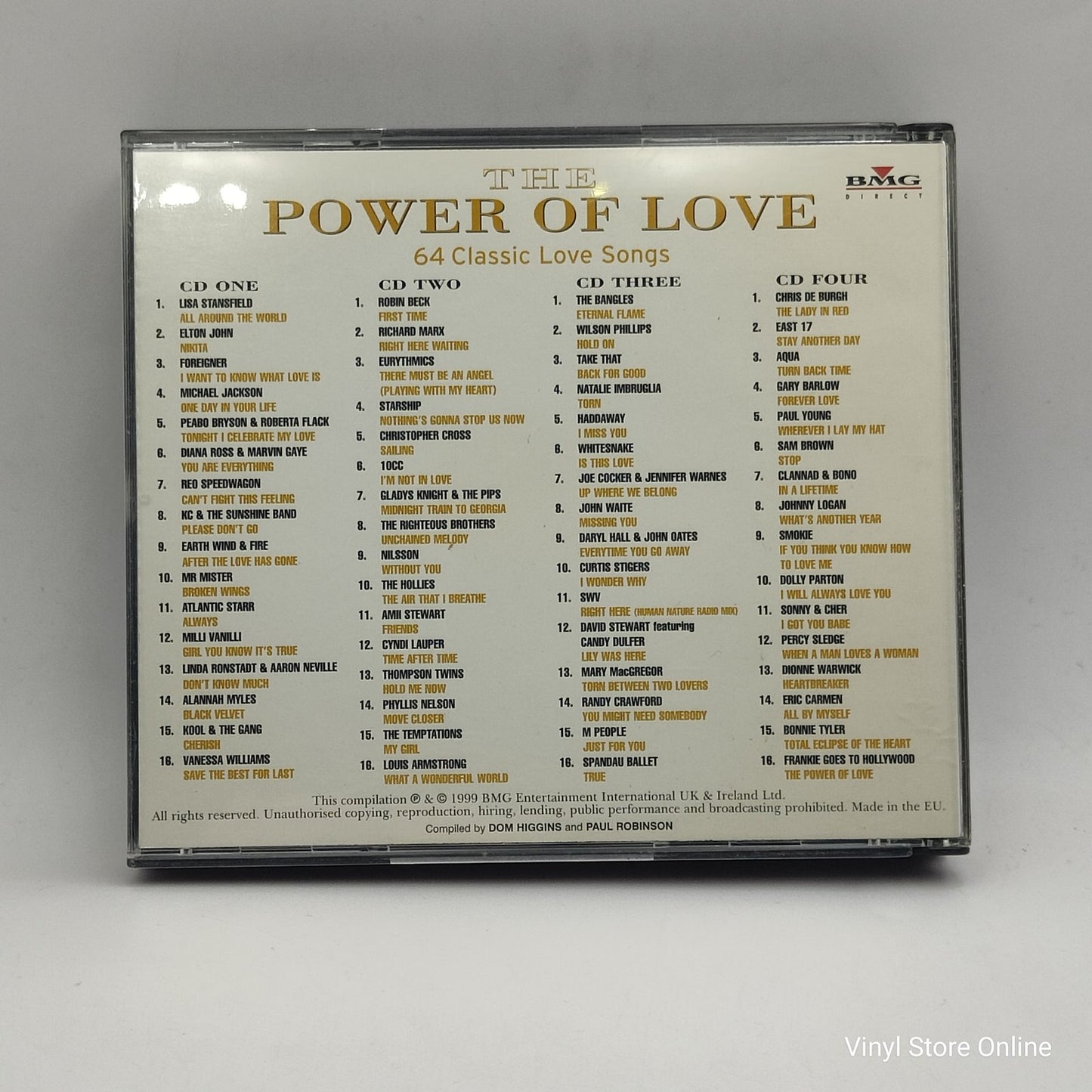 Various - The Power Of Love (64 Classic Love Songs) (CD, Comp)