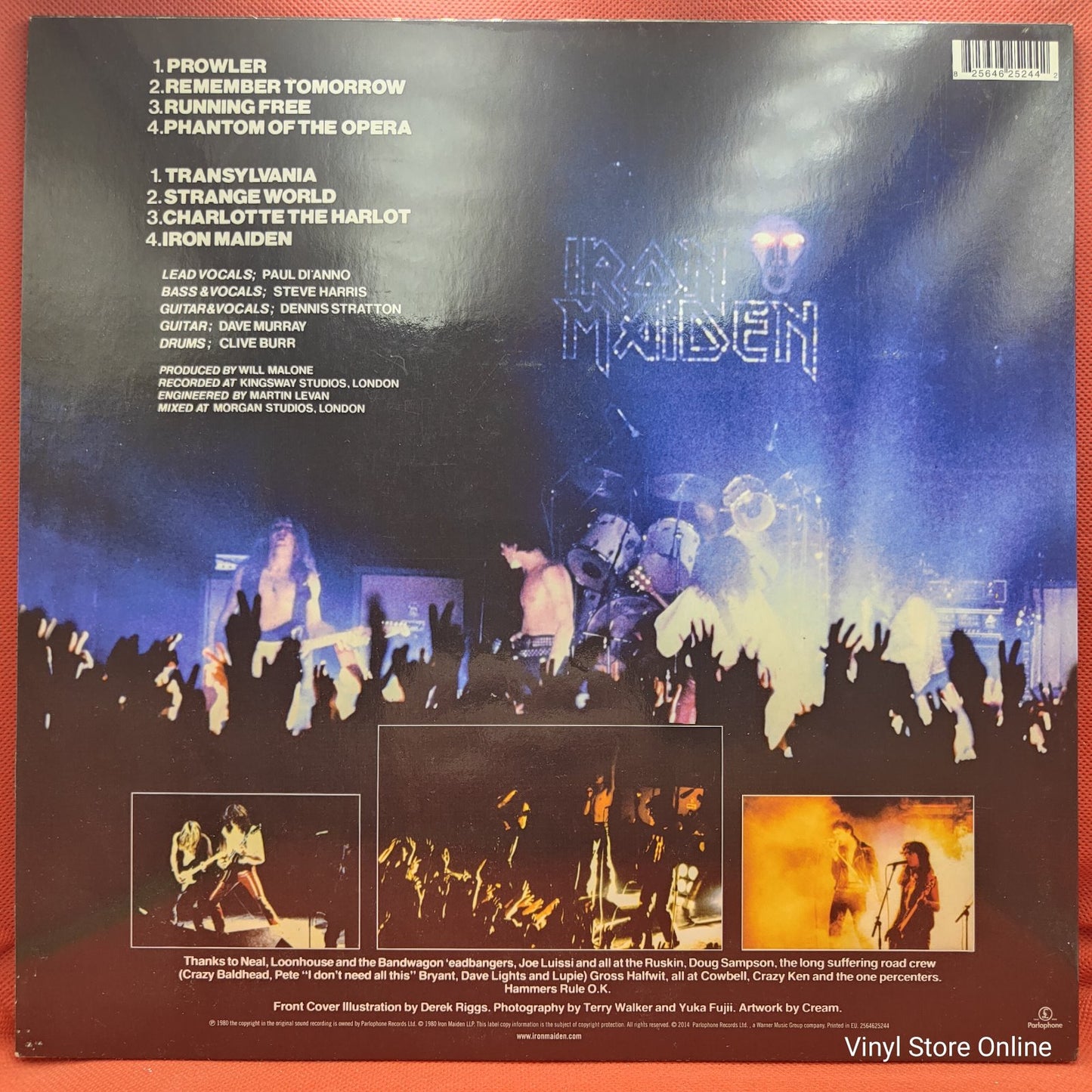 Iron Maiden - Iron Maiden (LP, Album, RE)