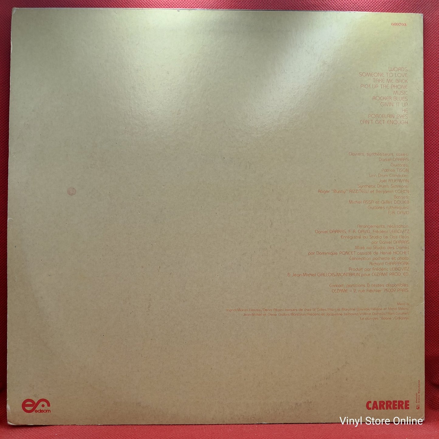 F-R David - Words (LP, Album)