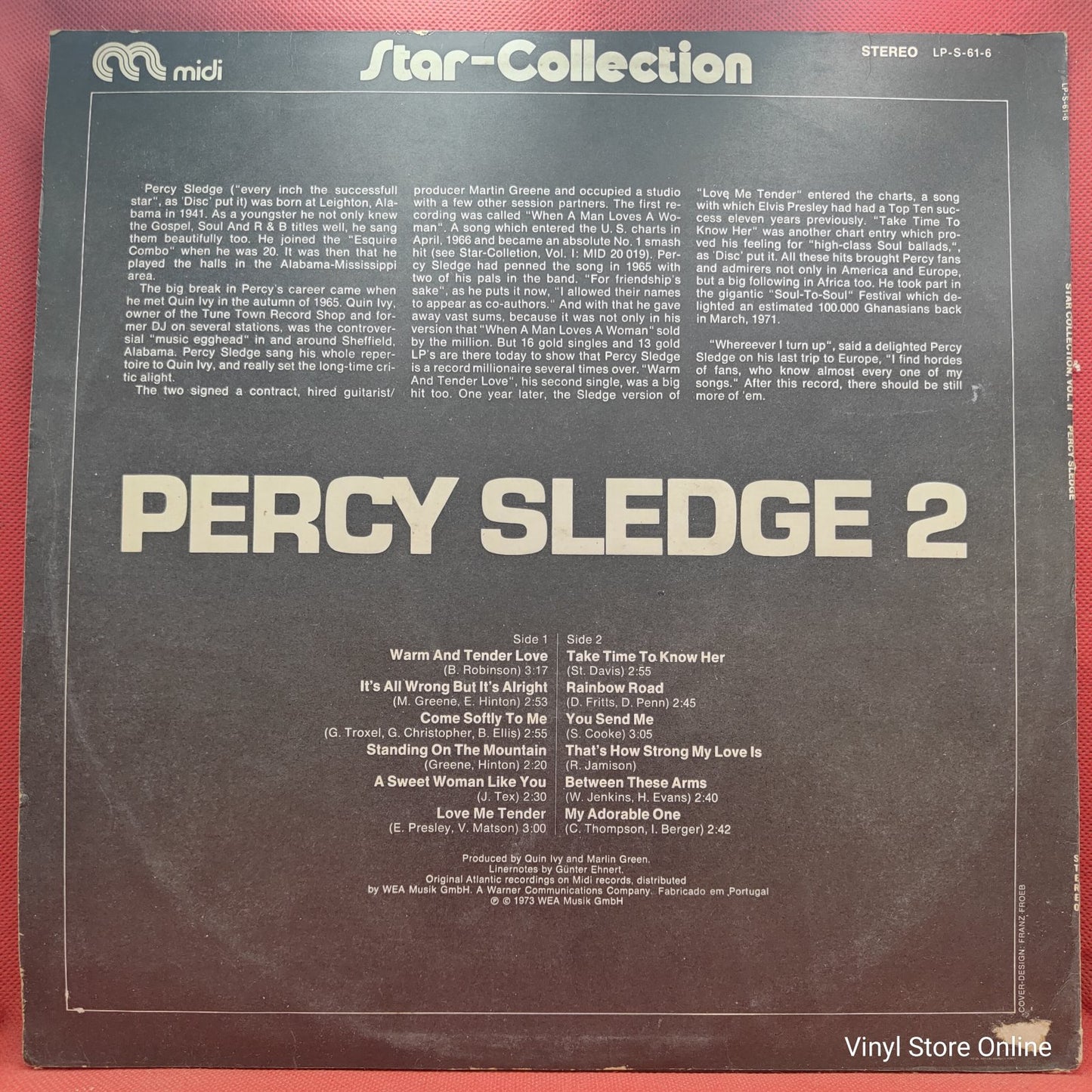 Percy Sledge - Star-Collection Vol. 2 (LP, Comp)