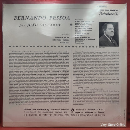 Fernando Pessoa, João Villaret - Fernando Pessoa Por João Villaret (LP, Album, RE)