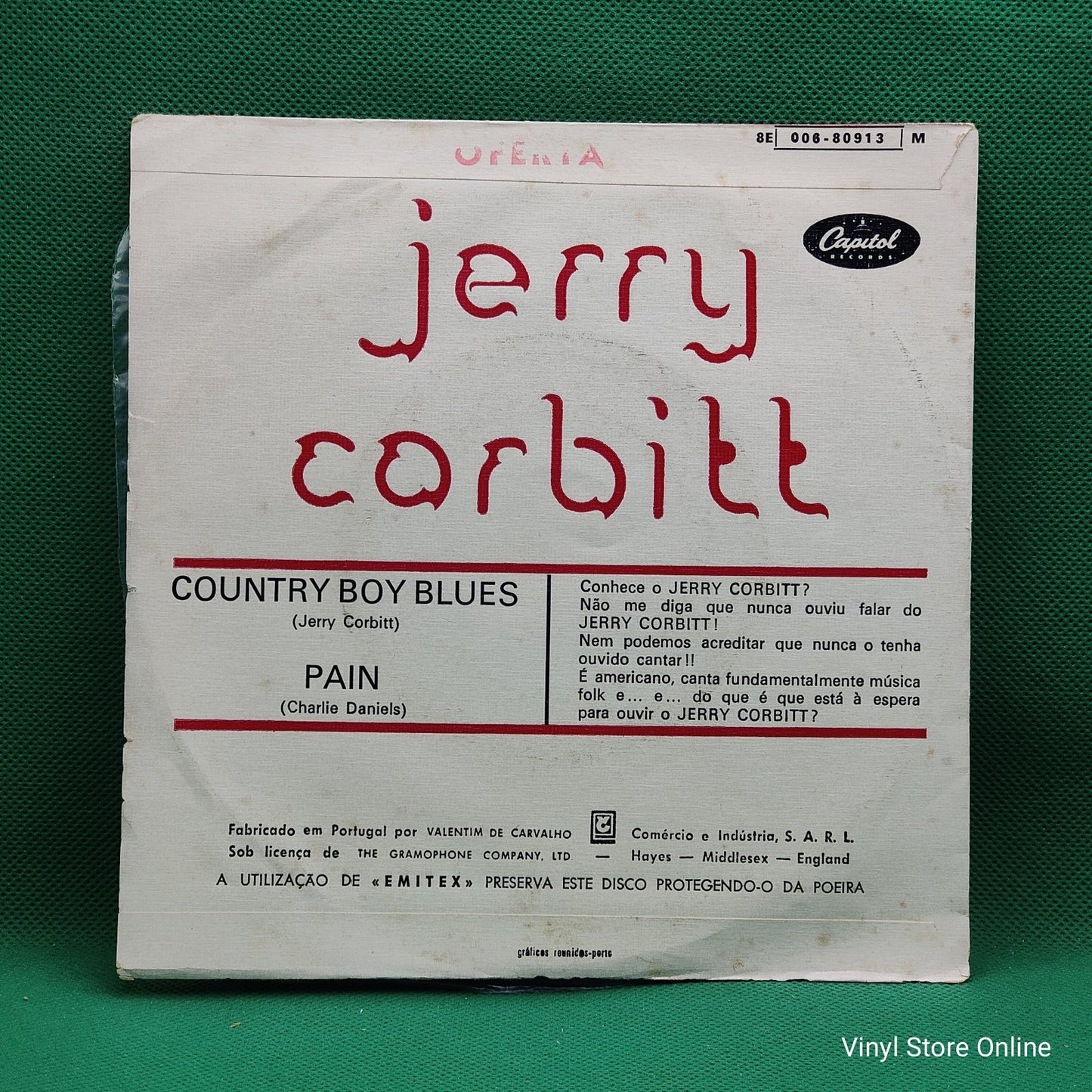Jerry Corbitt - Country Boy Blues (7", Single)