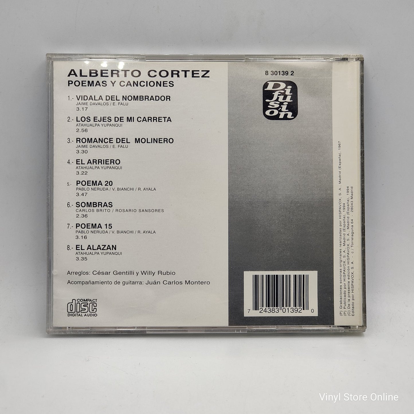 Alberto Cortez - Poemas Y Canciones (CD, Album)