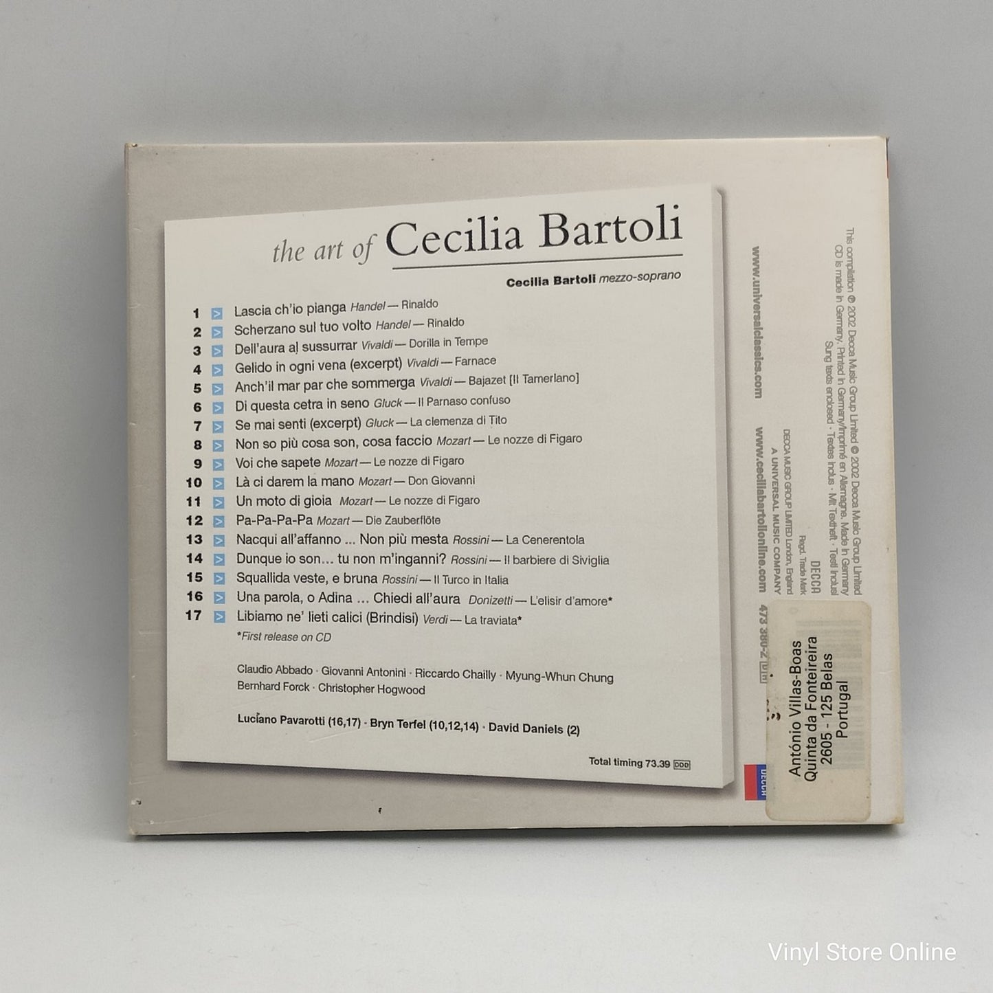 Cecilia Bartoli - The Art Of Cecilia Bartoli (CD, Comp)