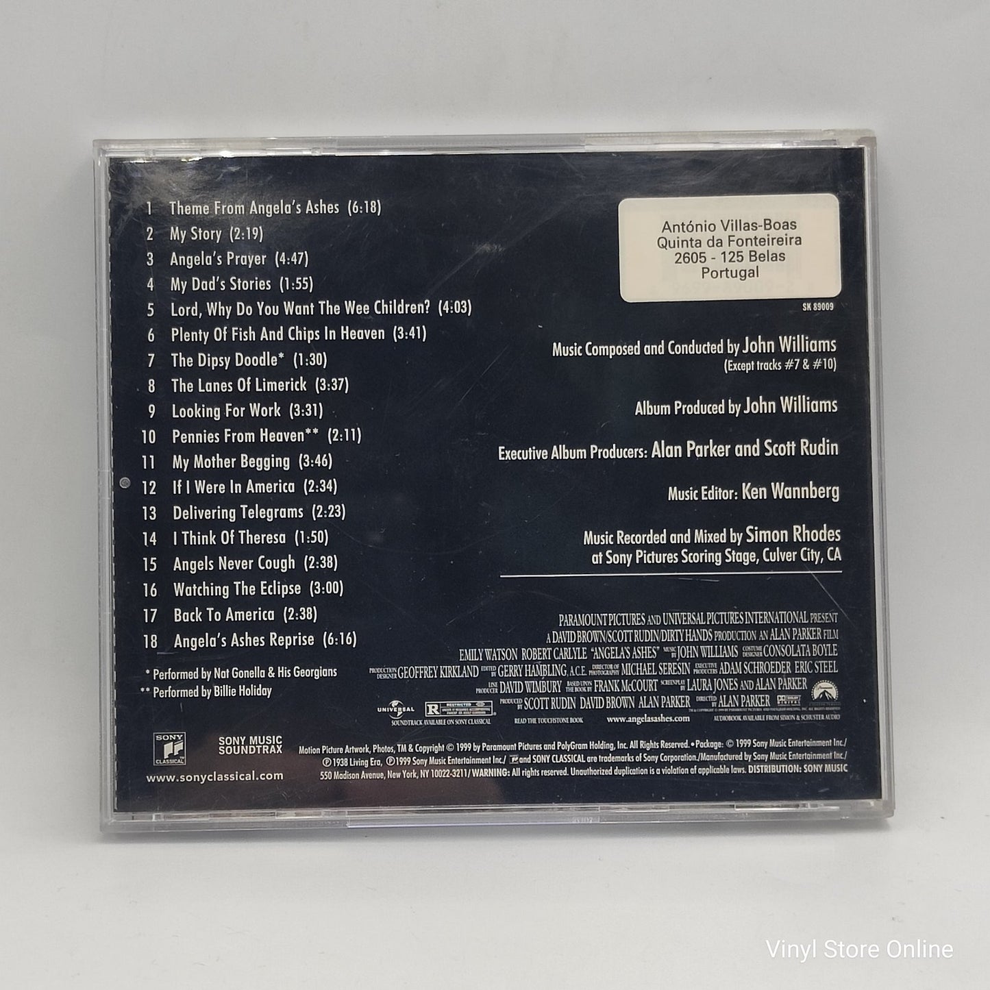 John Williams - Angela's Ashes (OST) (CD, Album)