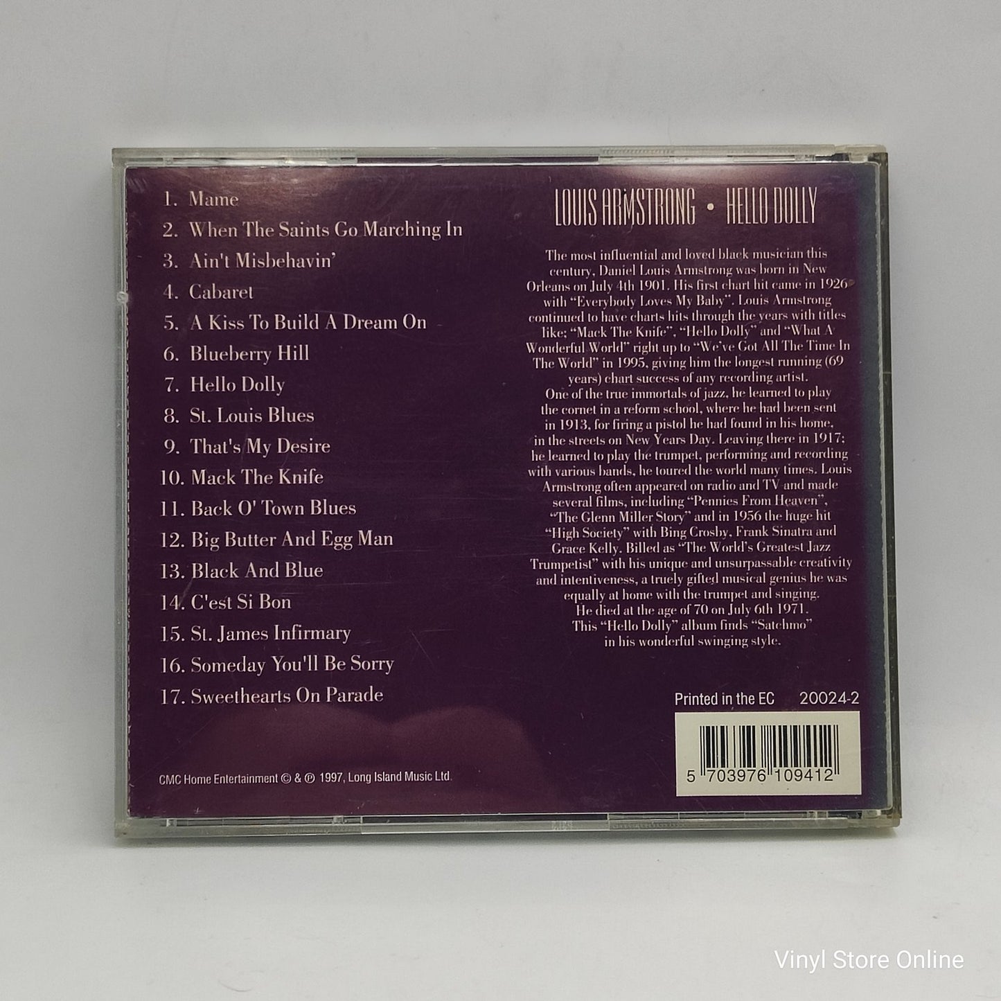 Louis Armstrong - Hello Dolly - 17 Jazz Favourites (CD, Comp)