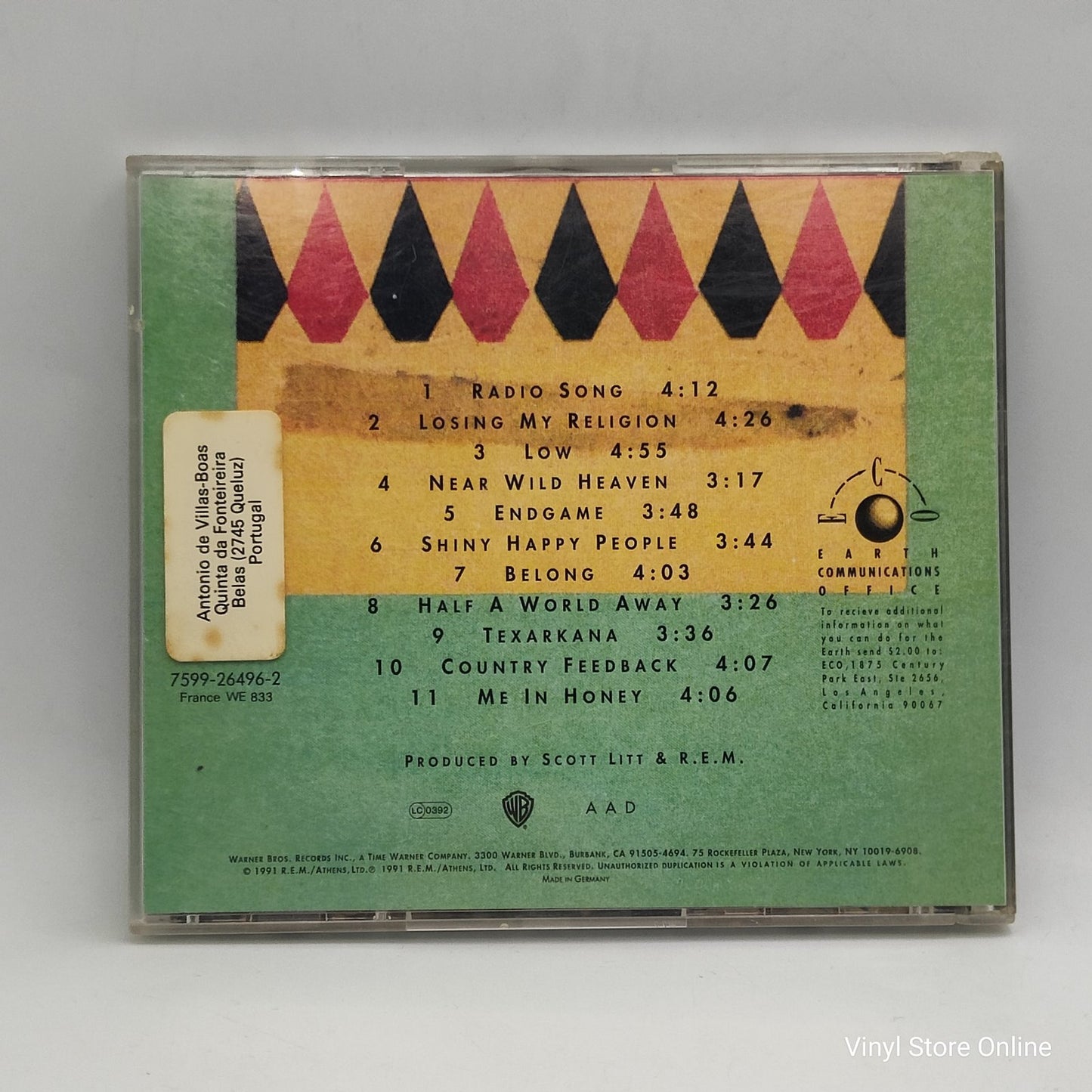 R.E.M. - Out Of Time (CD, Album)