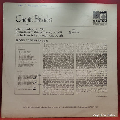 Chopin, Sergio Fiorentino - Preludes (LP, RE)