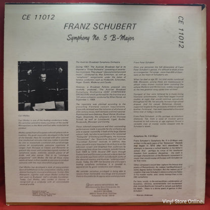 Franz Schubert - Das Österreichische Rundfunk Symphonie Orchester - Symphony No. 5 B-Major (LP, Album)