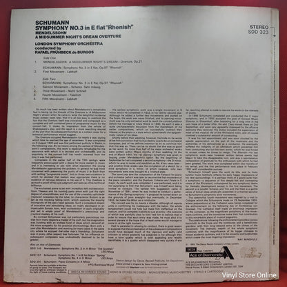 Schumann, Mendelssohn, London Symphony Orchestra - Symphony No.3 In E Flat "Rhenish", A Midsummer Night's Dream Overture (LP)