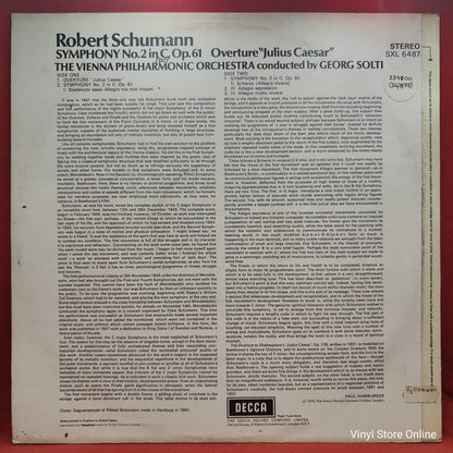 Schumann, Vienna Philharmonic ∙ Solti - Symphony No.2, Op.61 / Overture 'Julius Caesar' (LP)