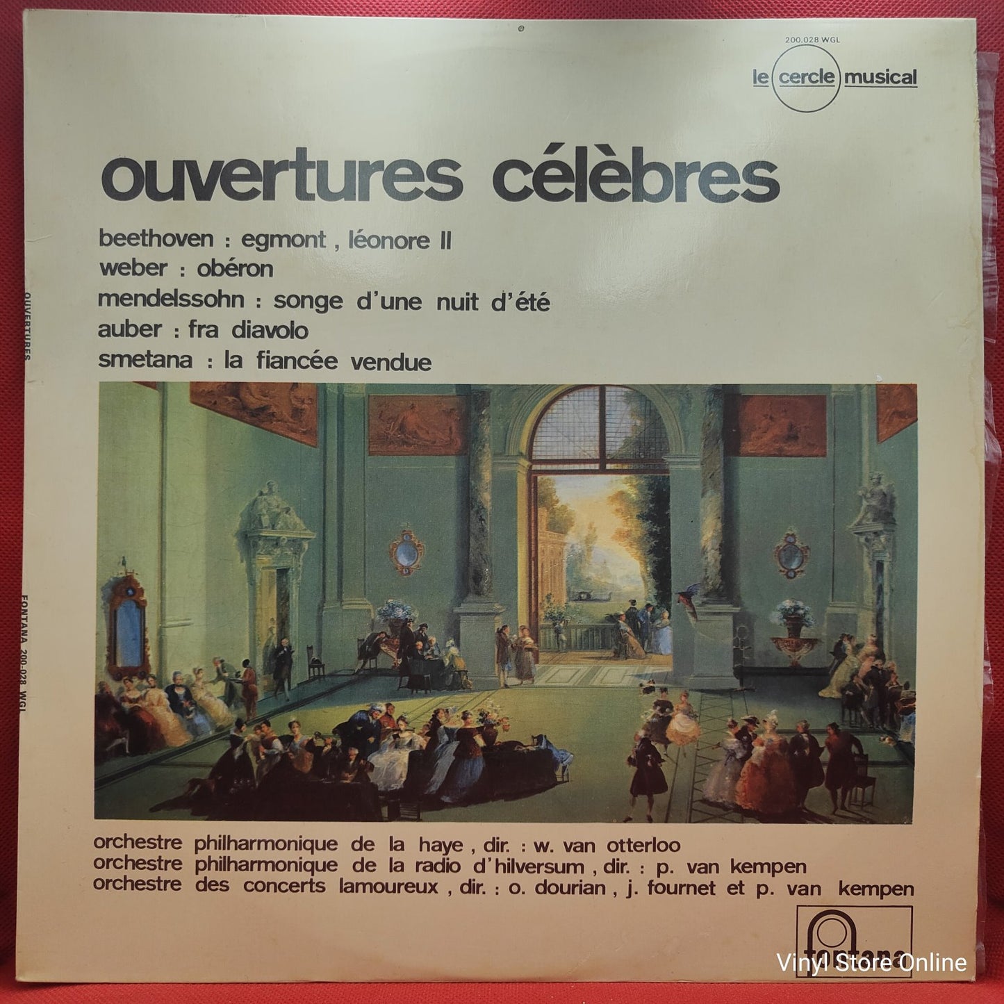 Beethoven / Weber / Mendelssohn / Auber / Smetana - Ouvertures Célèbres (LP, Comp, Mono)