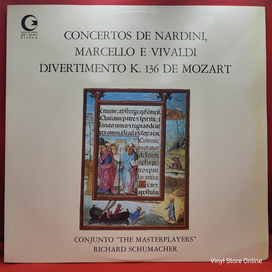 Nardini, Marcello, Vivaldi, Mozart - "The Masterplayers" - Concertos De Nardini, Marcello E Vivaldi - Divertimento K. 136 De Mozart (LP)