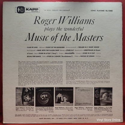 Roger Williams - Roger Williams Plays The Wonderful Music Of The Masters (LP, Mono)