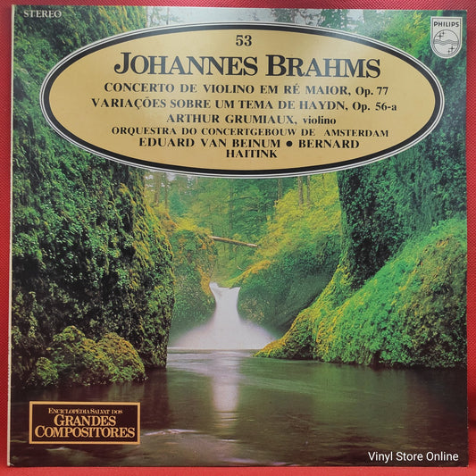 Johannes Brahms, Arthur Grumiaux, Eduard van Beinum - Concerto Pour Violon En Ré Majeur, Op. 77 / Variations Sur Un Thème de Haydn, Op. 56a (LP, Comp)