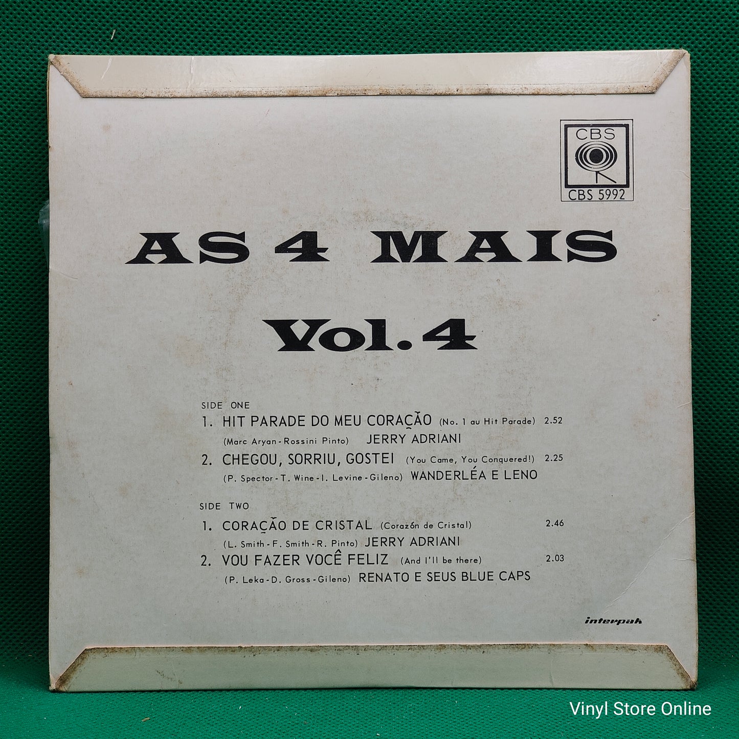 Jerry Adriani - As 4 Mais Vol. 4 (7", EP)