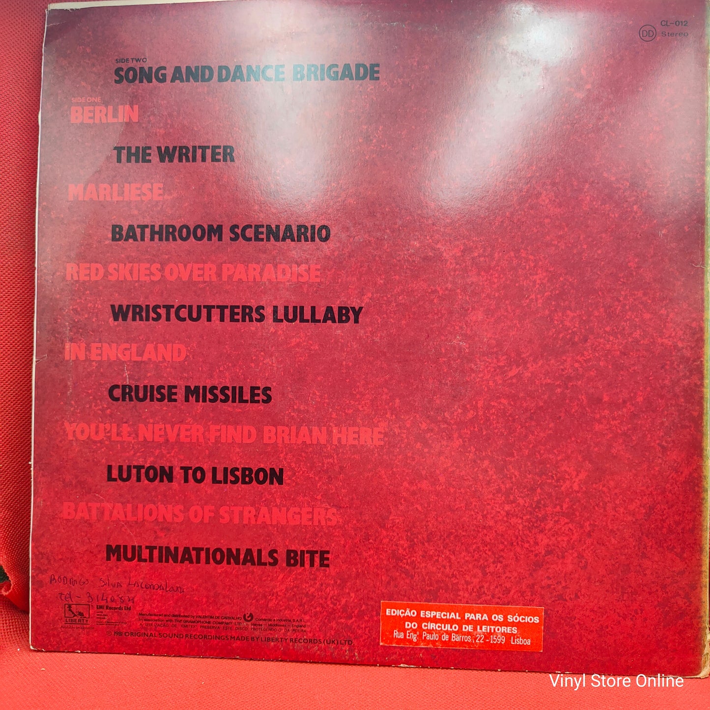 Fischer-Z - Red Skies Over Paradise (LP, Album, Club)
