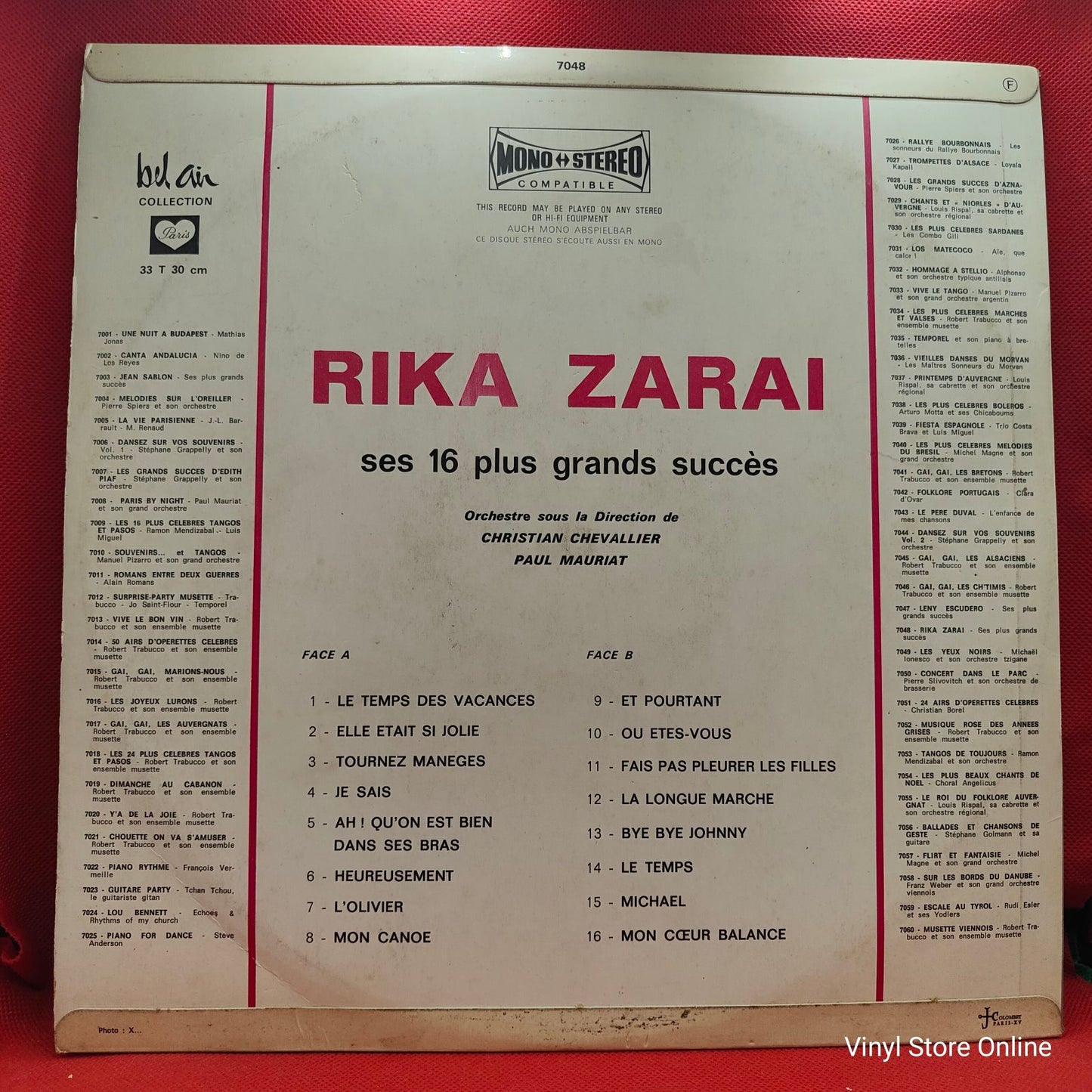 Rika Zaraï - Ses 16 Plus Grands Succès (LP, Comp)
