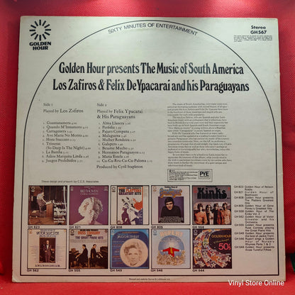 Los Zafiros (4) And Felix De Ypacarai And His Paraguayans* - The Music Of South America (LP, Comp, Emb)