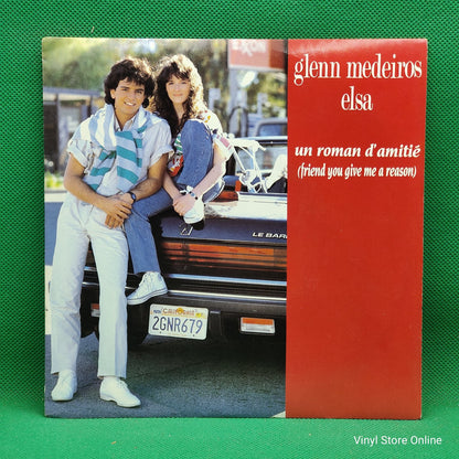 Glenn Medeiros En Duo Avec Elsa - Un Roman D'amitié (Friend You Give Me A Reason) (7", Single)