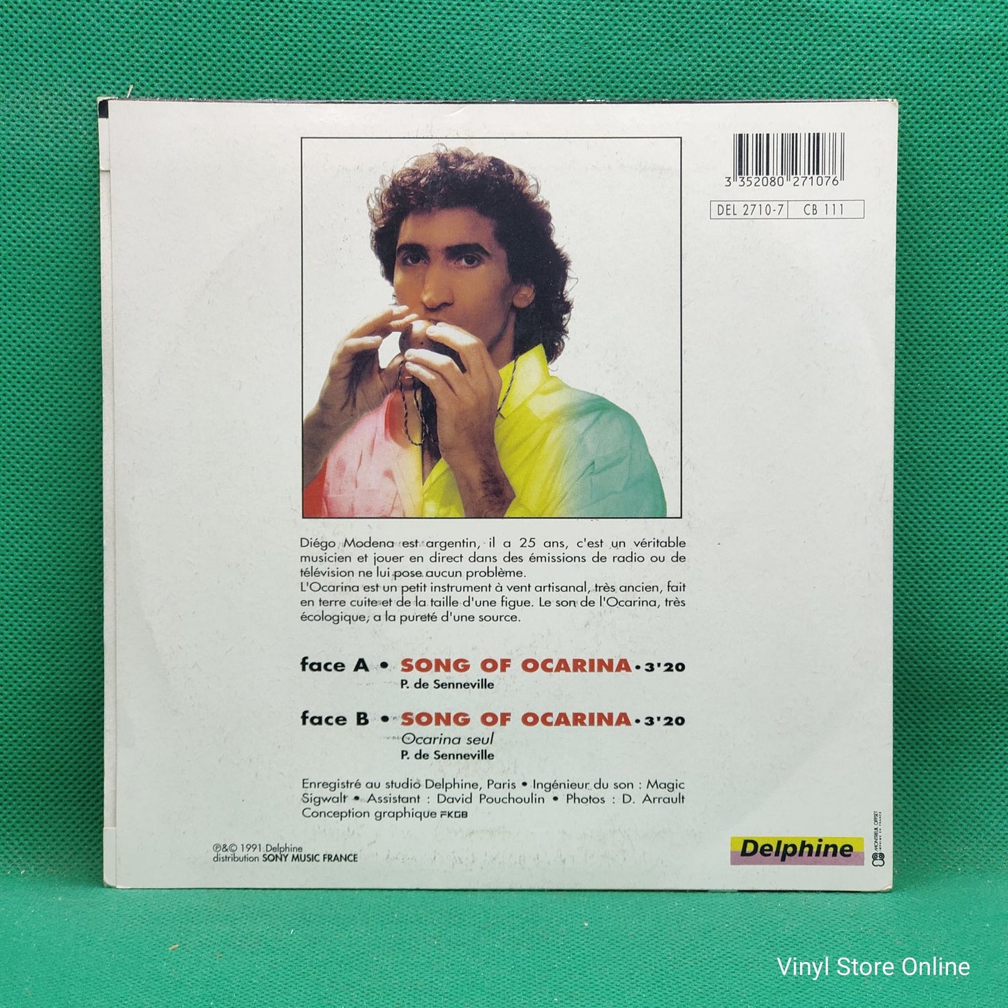 Diego Modena / J.P. Audin - Song Of Ocarina (7", Single)