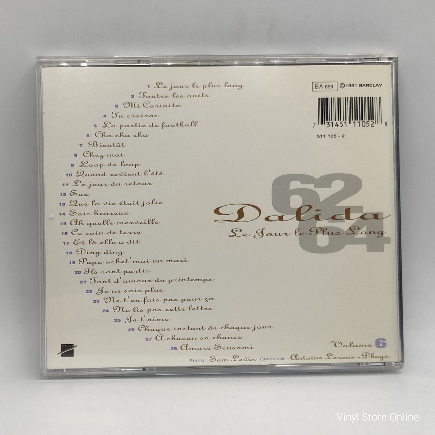 Dalida - Le Jour Le Plus Long - Volume 6 (CD, Comp)