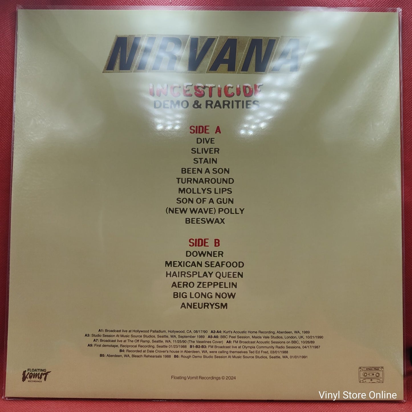 Nirvana - Incesticide Demo & Rarities (LP, Comp, Unofficial)