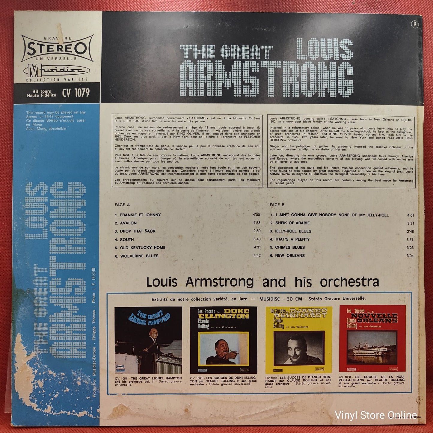 Louis Armstrong And His Orchestra - The Great Louis Armstrong (LP, Comp)