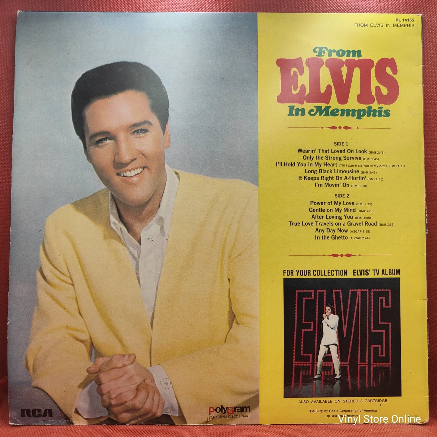 Elvis Presley ‎– From Elvis In Memphis (LP, Album)