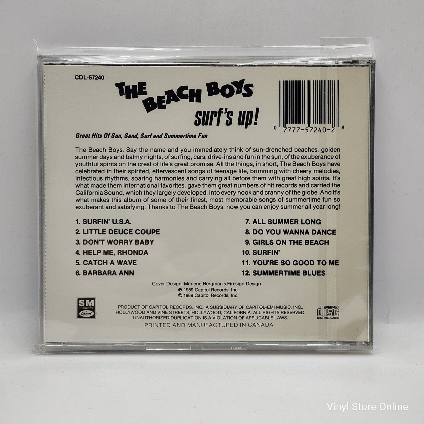 The Beach Boys - Surf's Up (Summertime Fun Hits) (CD, Comp)