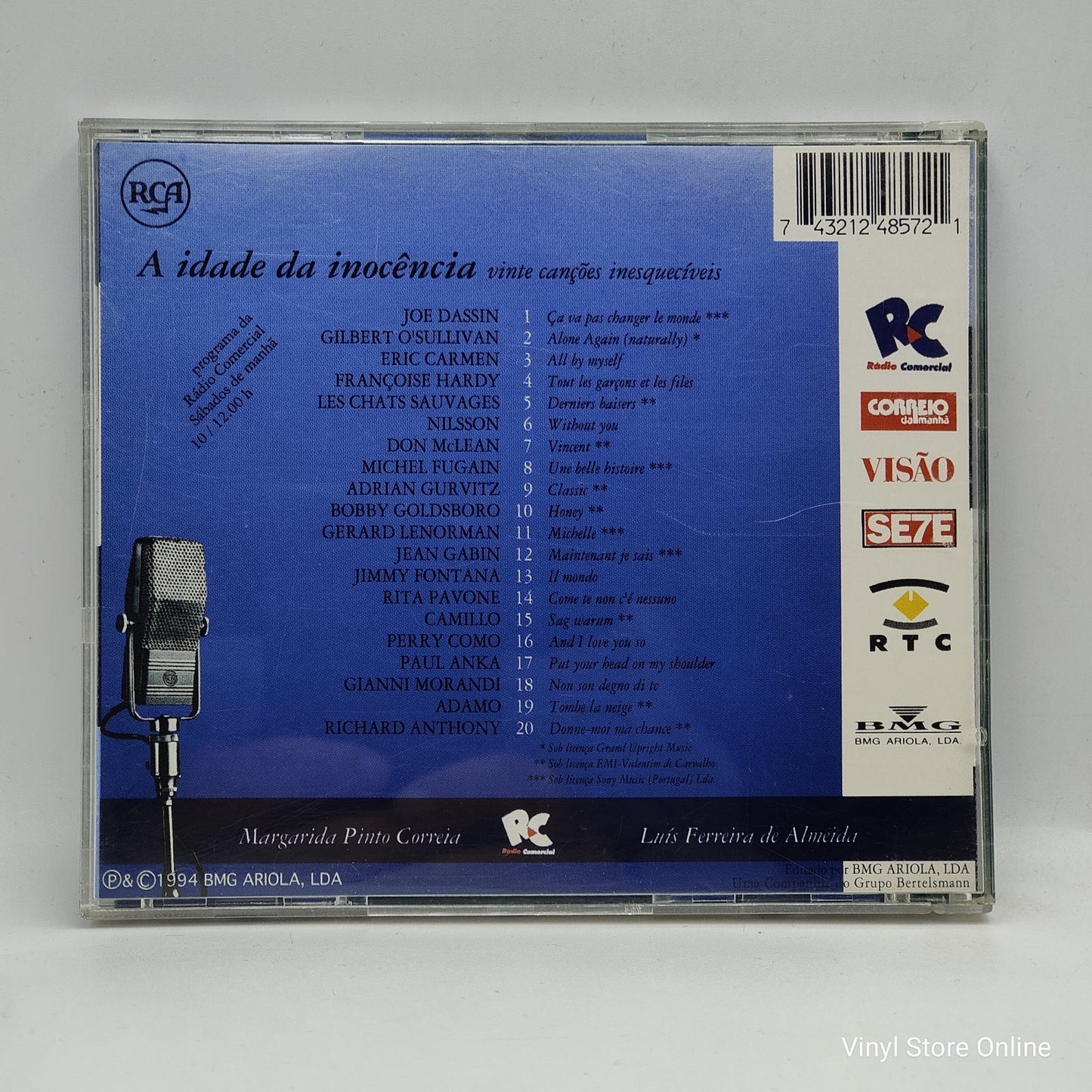Various - A Idade Da Inocência - Vinte Canções Inesquecíveis (CD, Comp)