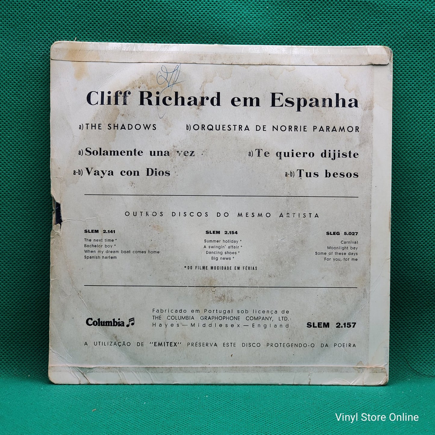 Cliff Richard Con The Shadows - Cliff En España (7", EP)