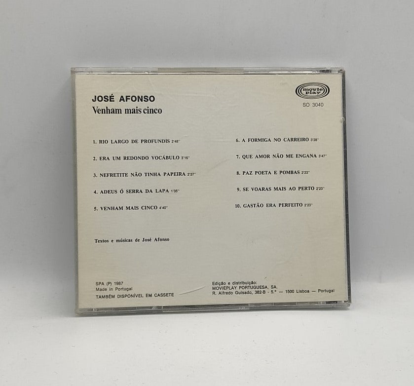 José Afonso - Venham Mais Cinco (CD, Album, RE)