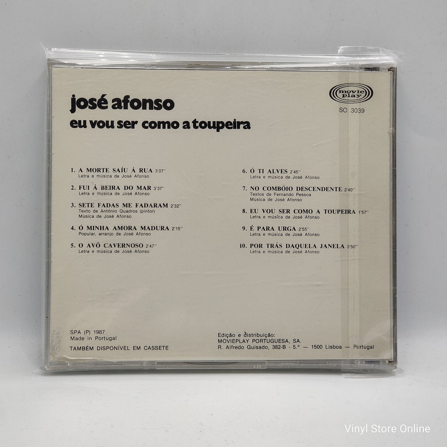José Afonso - Eu Vou Ser Como A Toupeira (CD, Album, RE)