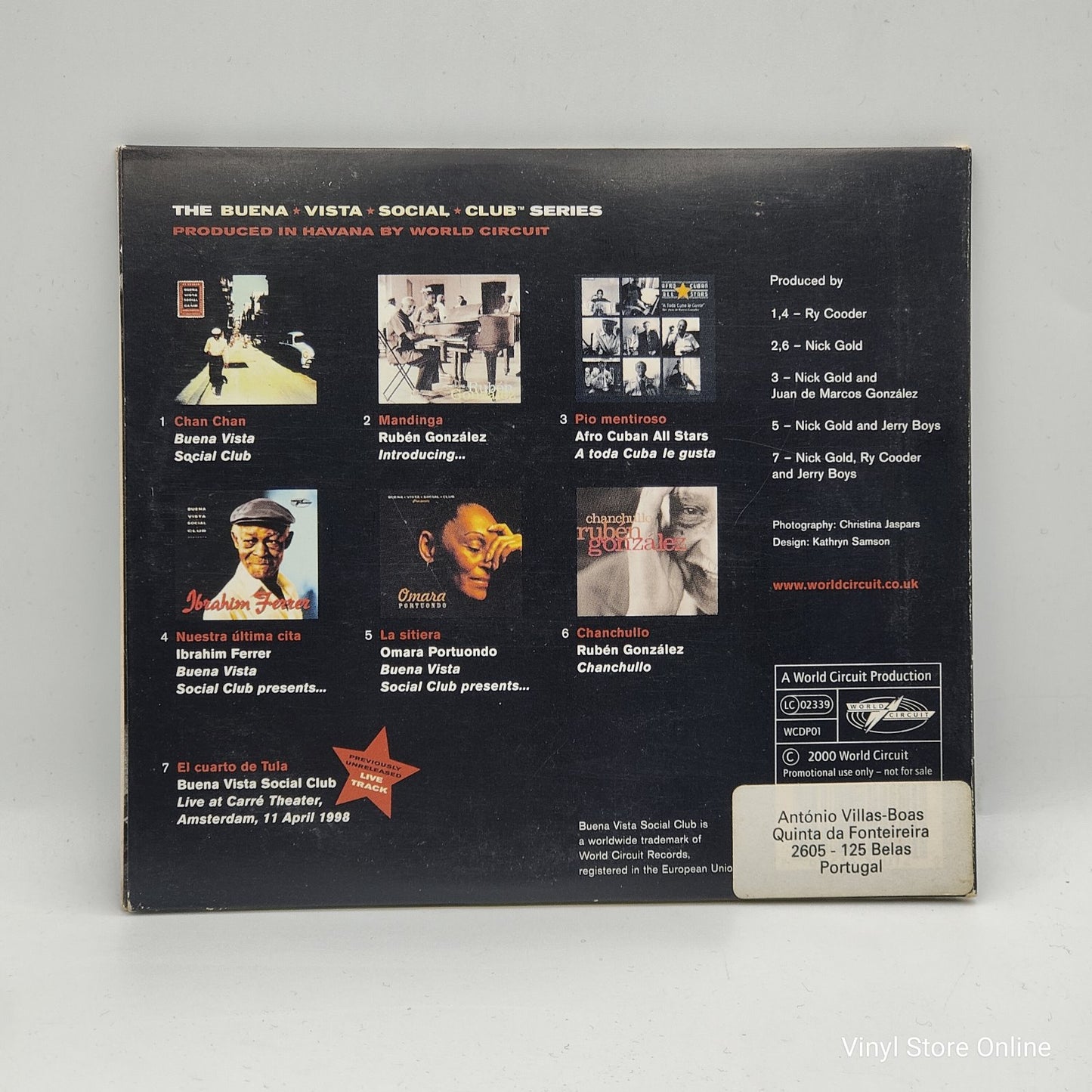 Buena Vista Social Club - The Buena Vista Social Club Series Sampler (CD, Promo, Smplr)