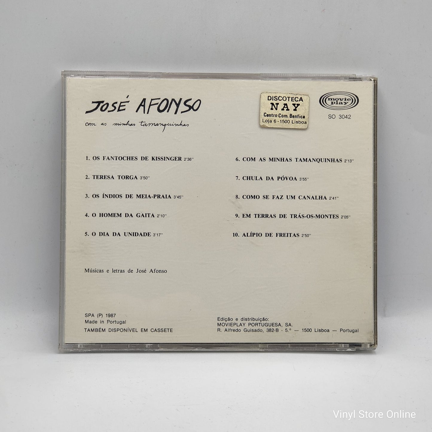 José Afonso - Com As Minhas Tamanquinhas (CD, Album)