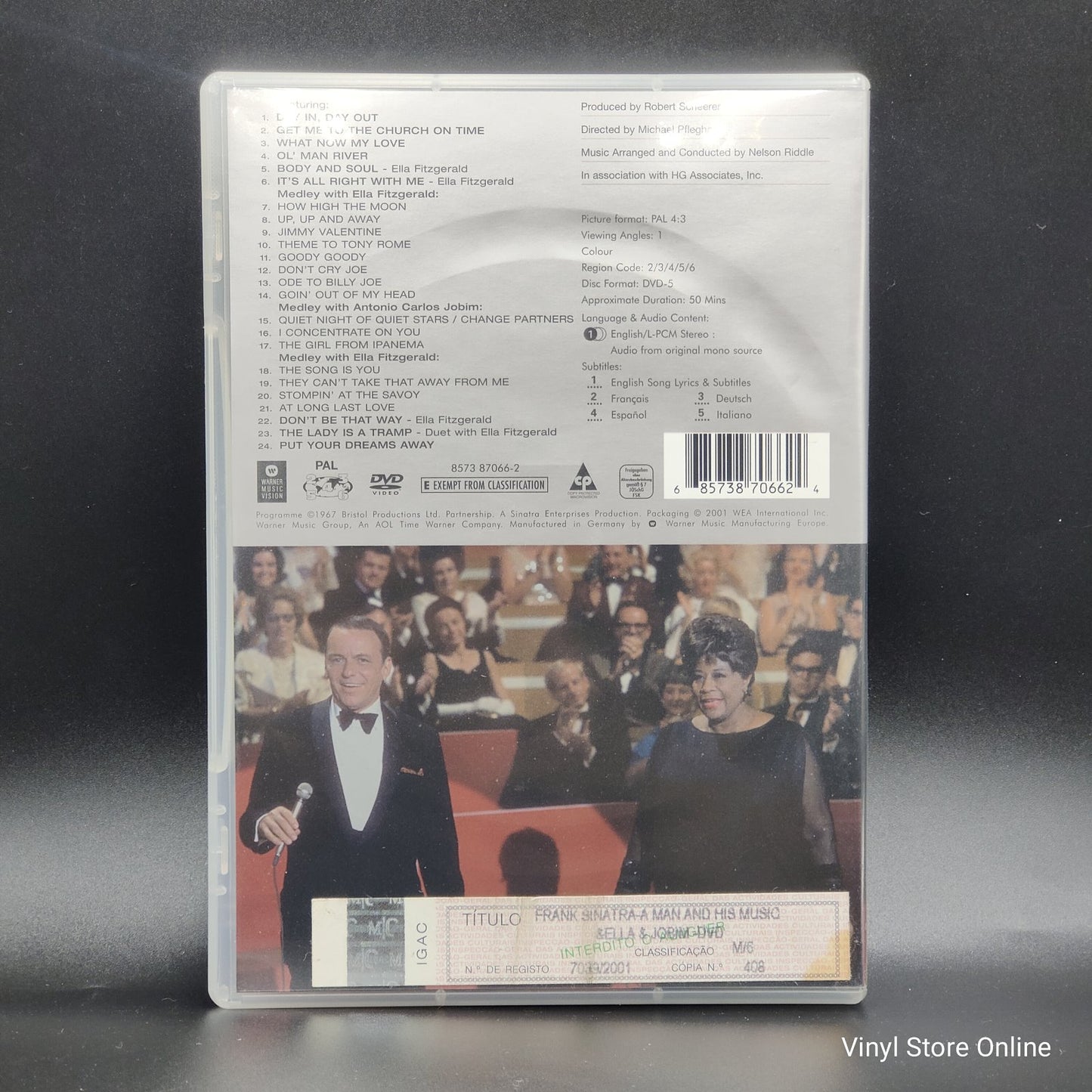 Frank Sinatra, Ella Fitzgerald, Antonio Carlos Jobim - A Man And His Music (DVD-V, RE, PAL)