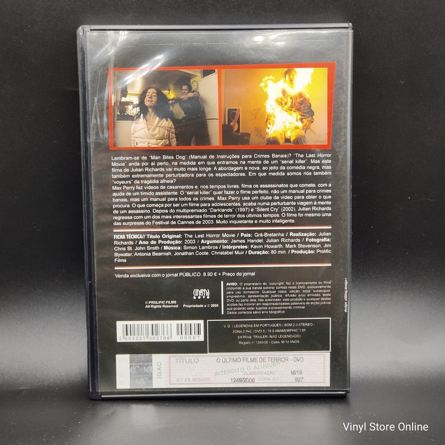 O Último Filme De Terror (DVD, PAL)