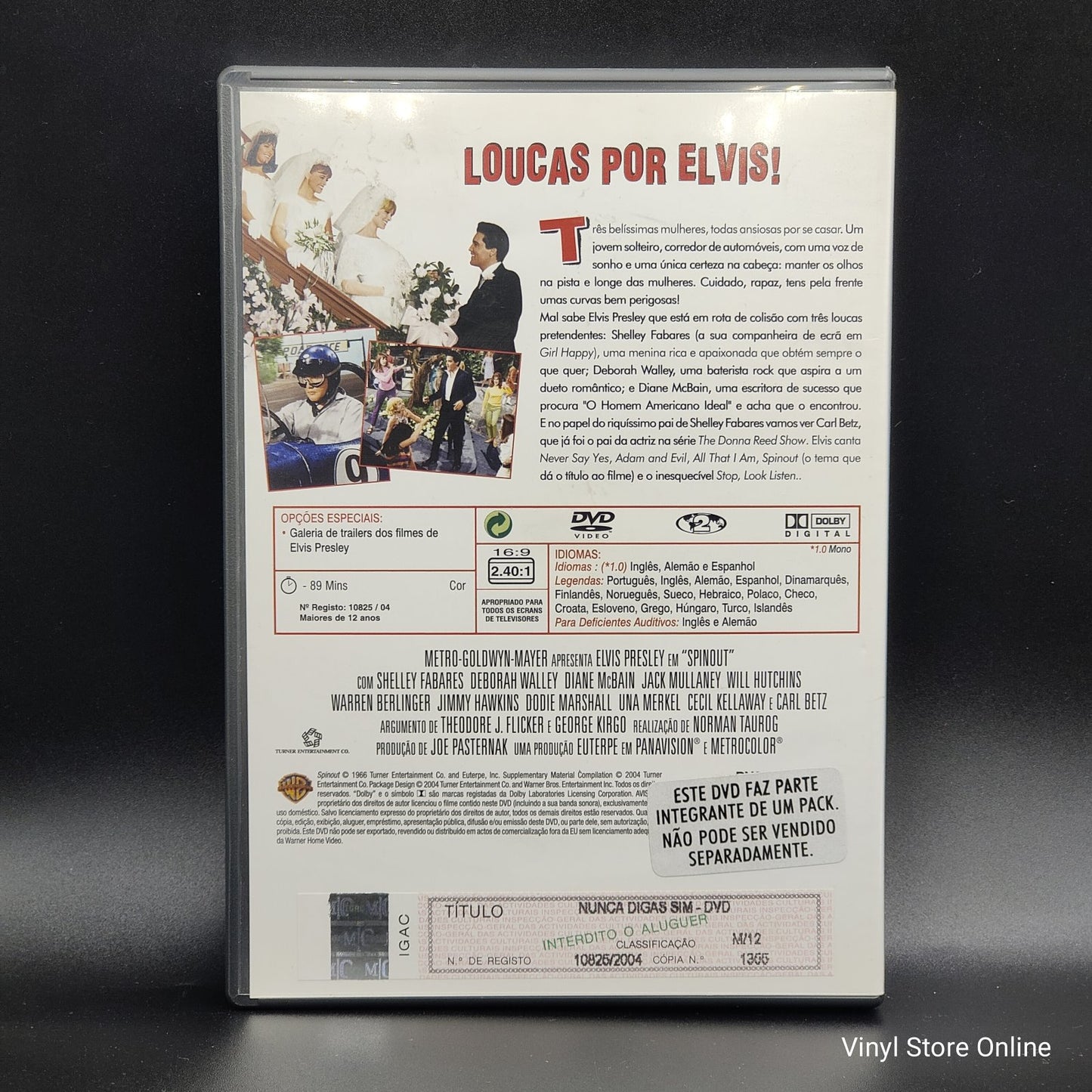 Elvis - Nunca Digas Sim (DVD, PAL)