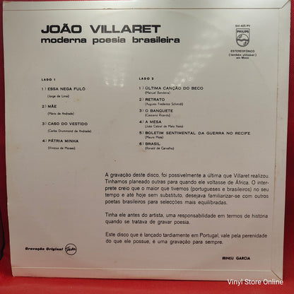 João Villaret - Moderna Poesia Brasileira (LP, Album)