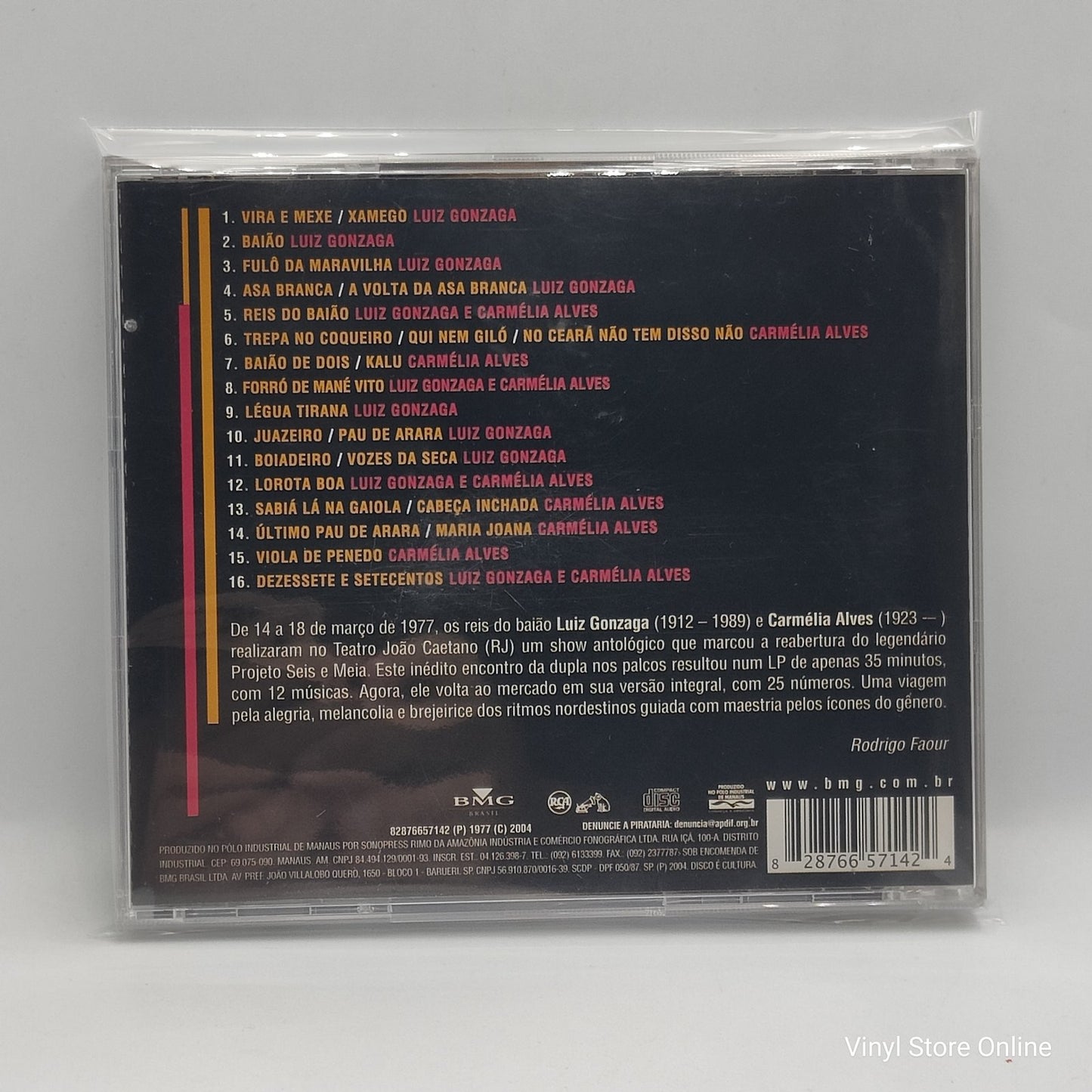 Luiz Gonzaga & Carmélia Alves - Espetáculo Das Seis E Meia (CD)