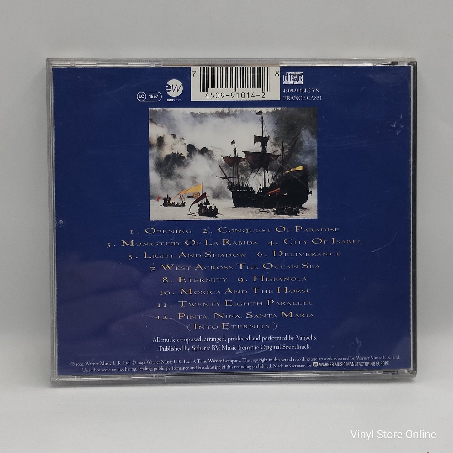 Vangelis - 1492 - Conquest Of Paradise (Music From The Original Soundtrack) (CD)