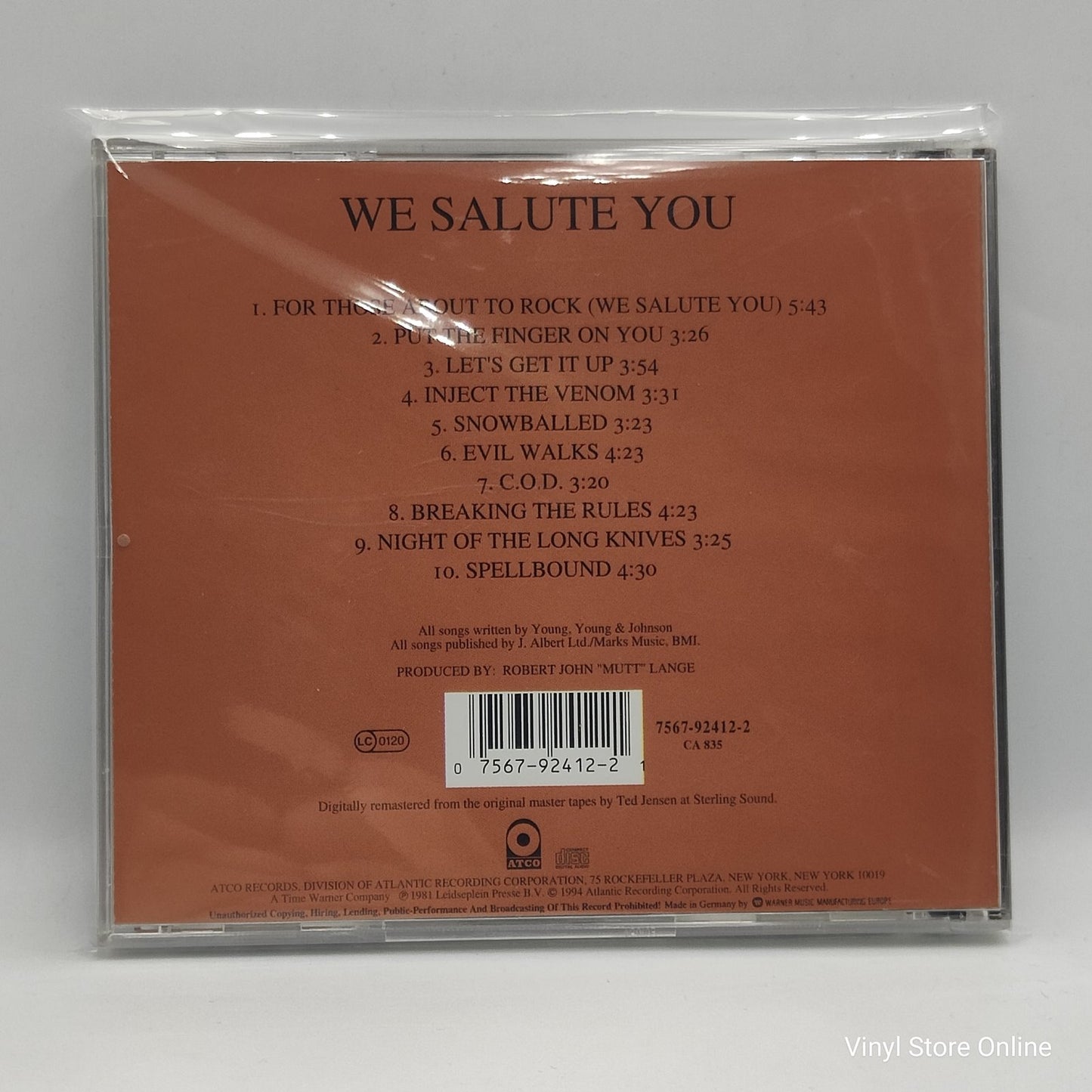 AC/DC - For Those About To Rock We Salute You (CD)