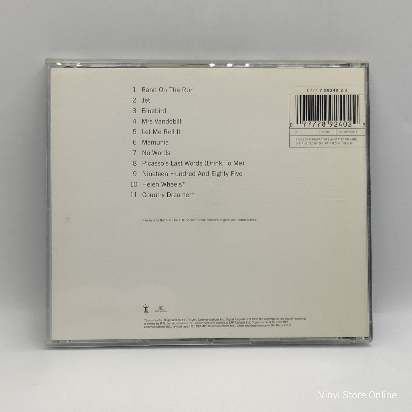 Paul McCartney & Wings – Band On The Run (CD)