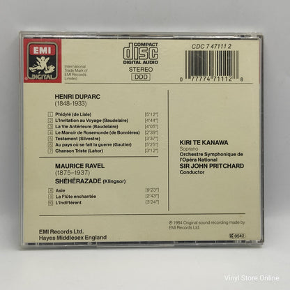 Kiri Te Kanawa / Orchestre Symphonique De L'Opéra National, Bruxelles - Shéhérazade / Melodies (CD)