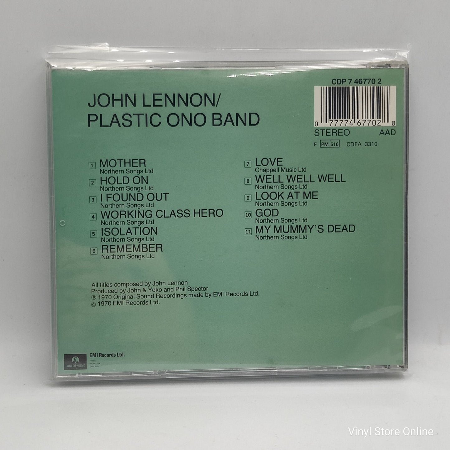 John Lennon / Plastic Ono Band - John Lennon / Plastic Ono Band (CD)