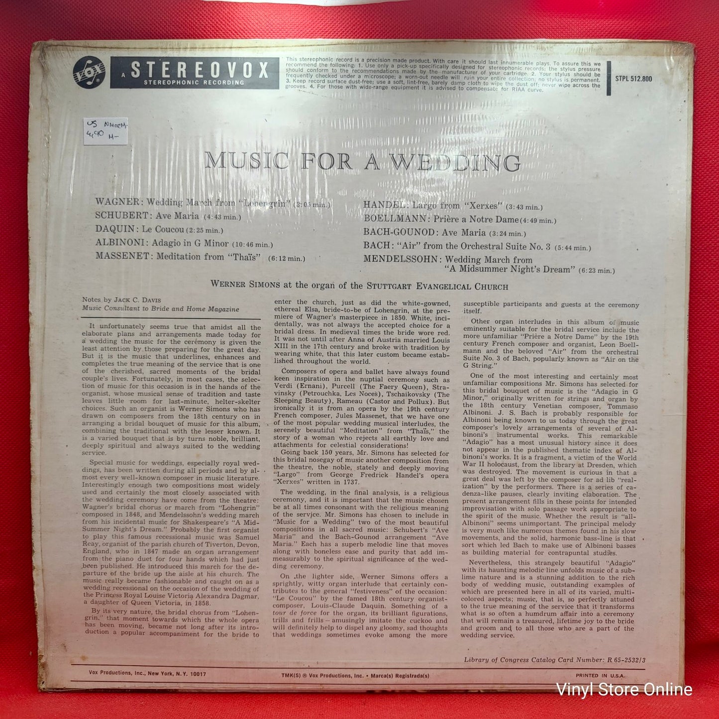 Werner Simons - Wedding March (LP)