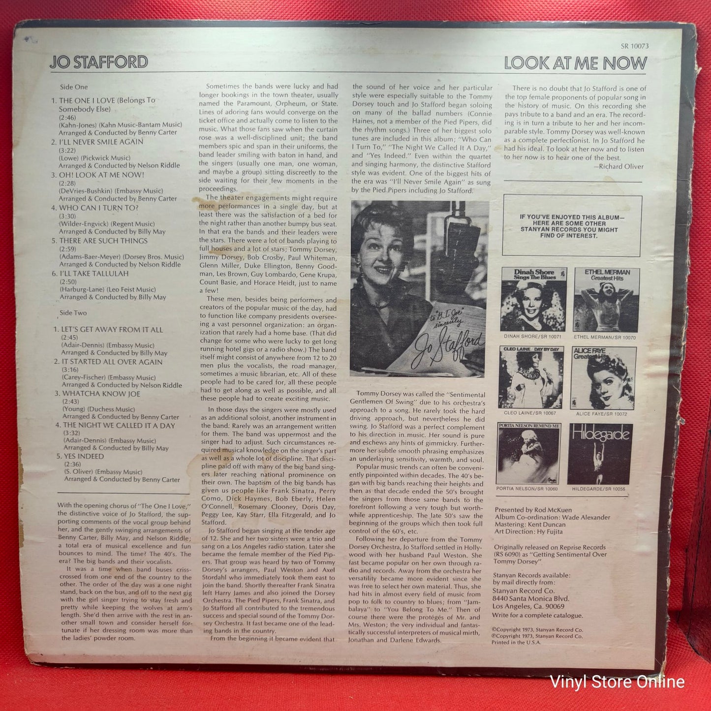 Jo Stafford - Look At Me Now (LP)