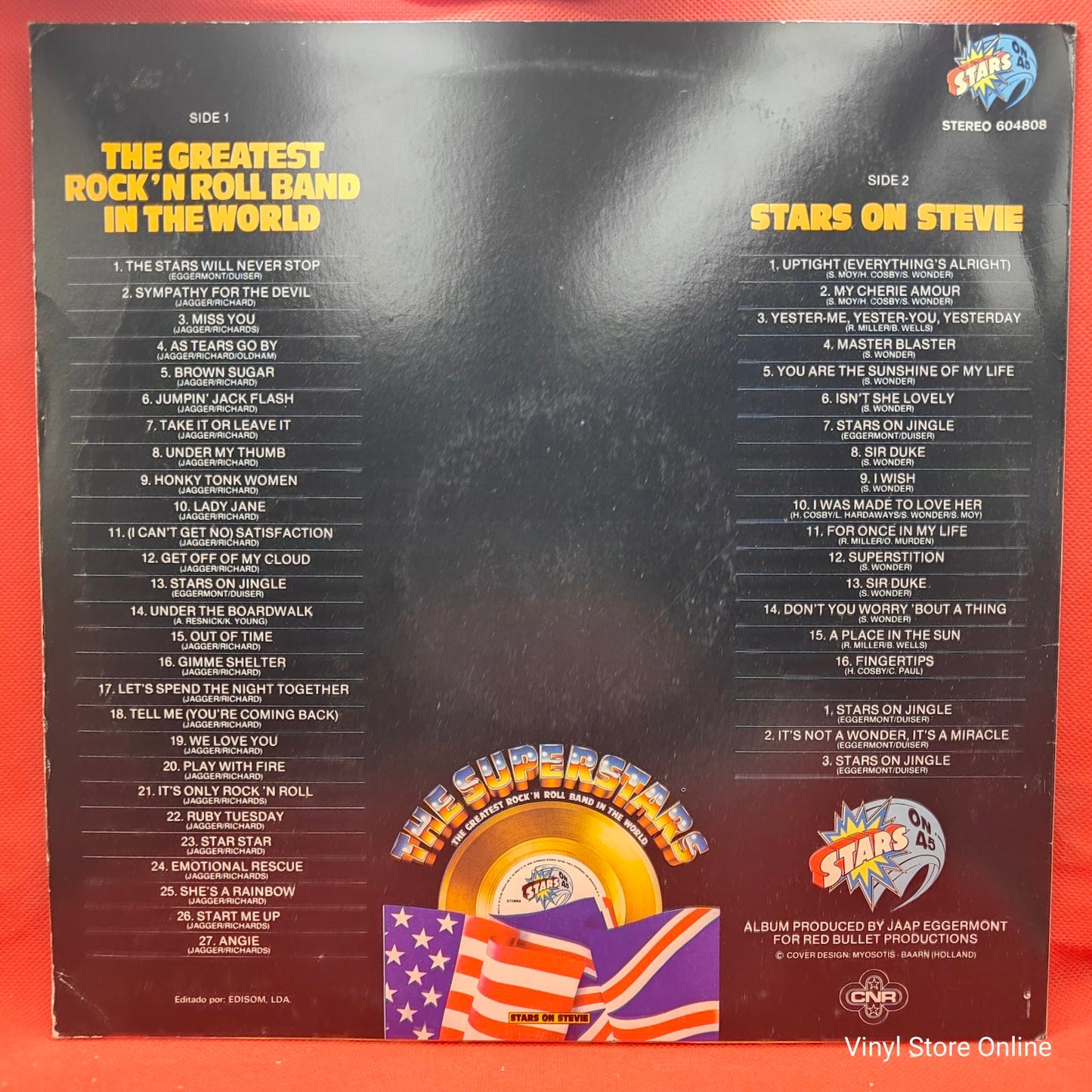 Stars On 45 - The Superstars (The Greatest Rock ´N Roll Band In The World / Stars On Stevie) (LP)