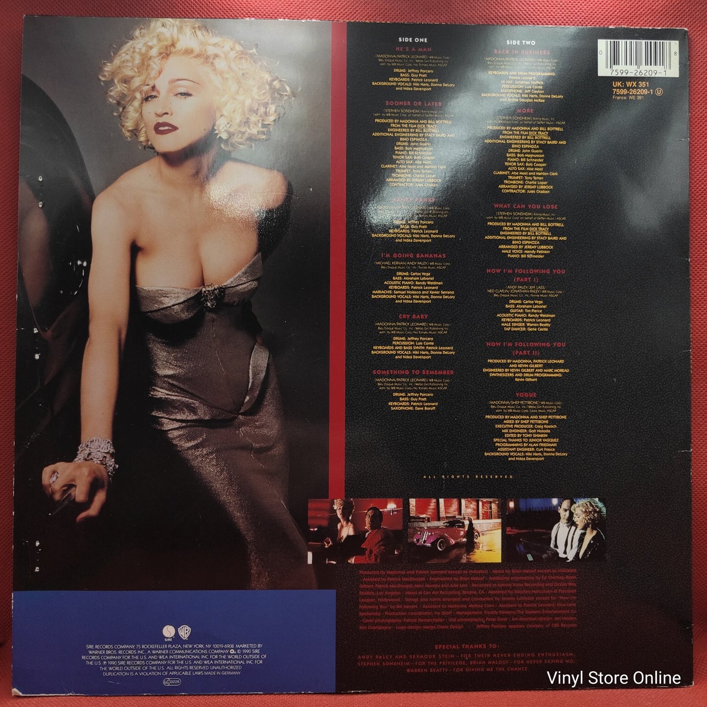 Madonna - I'm Breathless (Music From And Inspired By The Film Dick Tracy) (LP)